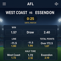 Playio - AFL Betting - Live In-Play Options and Competitive Odds